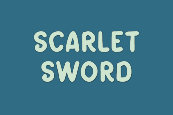 Scarlet Sword Font Poster 1