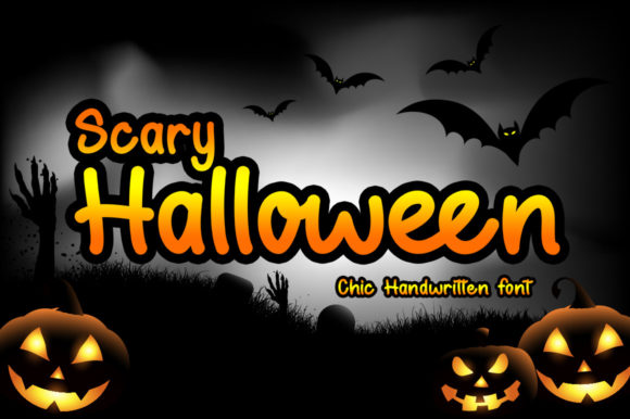 Scary Halloween Font Poster 2