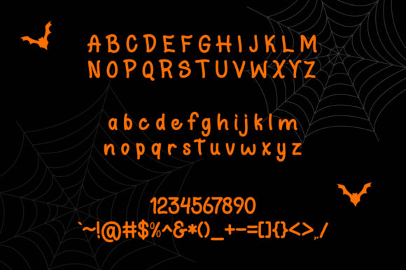 Scary Halloween Font Poster 5