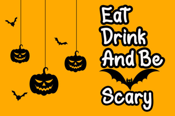 Scary Halloween Font Poster 8