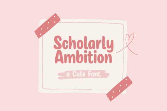 Scholarly Ambition Font Poster 1