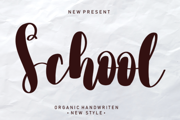 School Font Poster 1