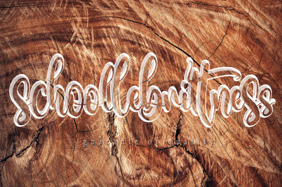 Schoollabrittness Font Poster 1