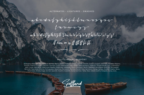 Scottland Font Poster 7