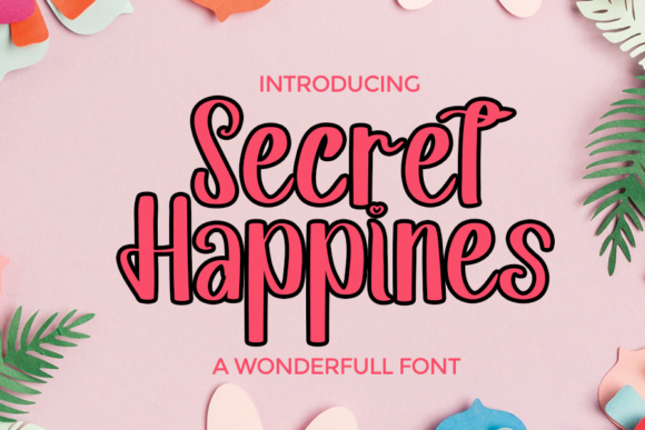 Secret Happines Font Poster 1