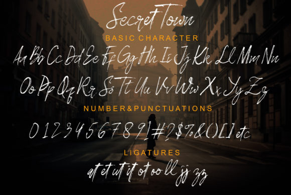 Secret Town Font Poster 7