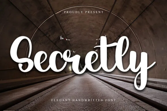 Secretly Font Secretly Font Poster 1