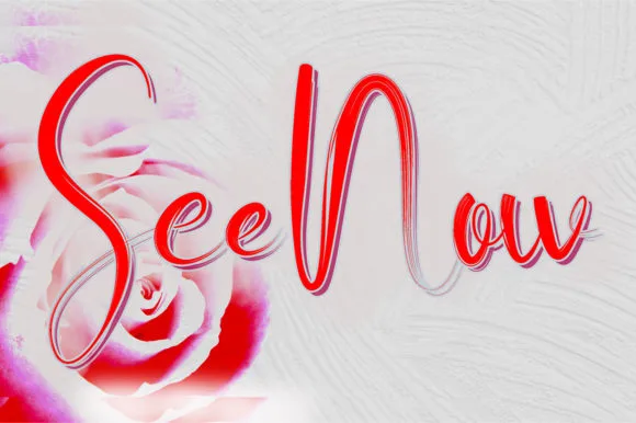 See Now Font See Now Font Poster 1