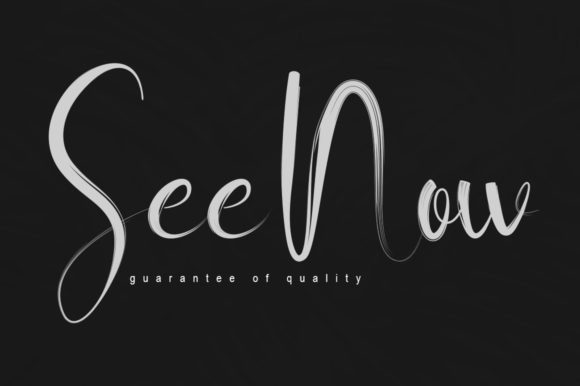 See Now Font Poster 2