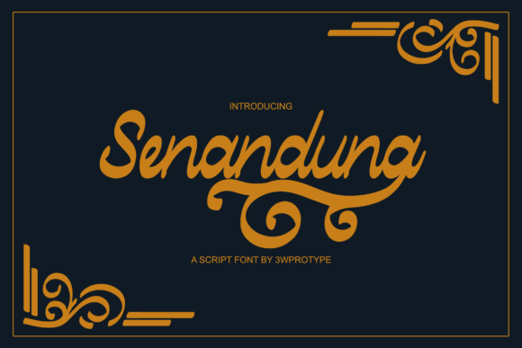 Senandung Script Font Poster 1