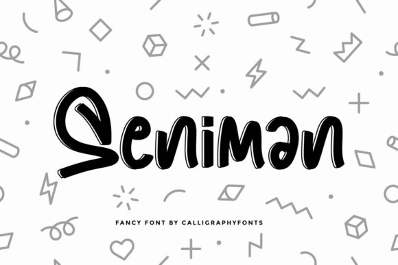 Seniman Font Poster 1