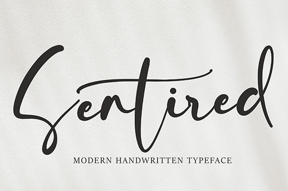 Sentired Font Poster 1