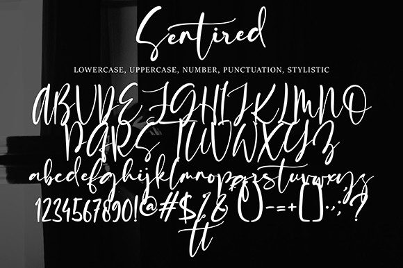 Sentired Font Poster 9