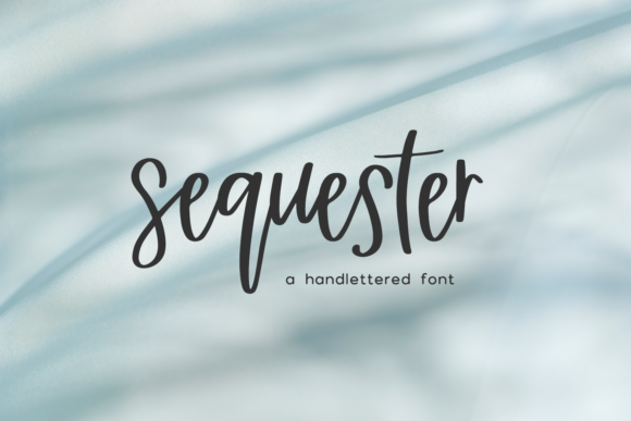 Sequester Script Font Poster 1