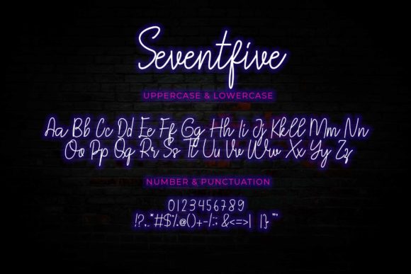 Seventfive Font Poster 4