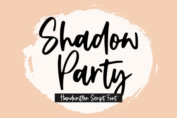 Shadow Party Font Poster 1
