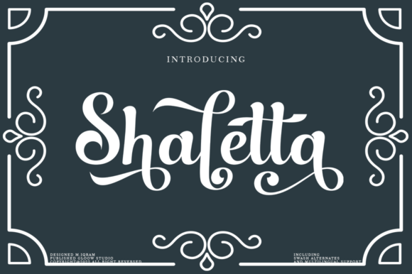 Shaletta Font Poster 1