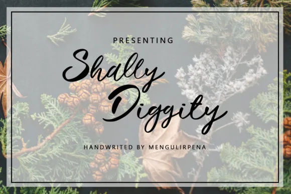 Shally Diggity Font Shally Diggity Font Poster 1