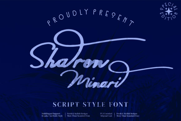 Sharon Minari Font Poster 1