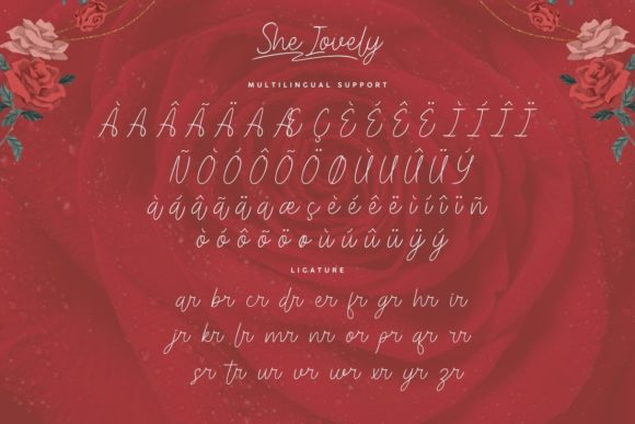She Lovely Font Poster 6