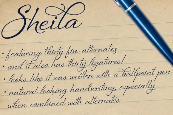 Sheila Family Font Poster 1