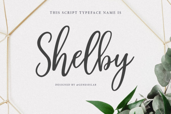 Shelby Script Font Poster 1
