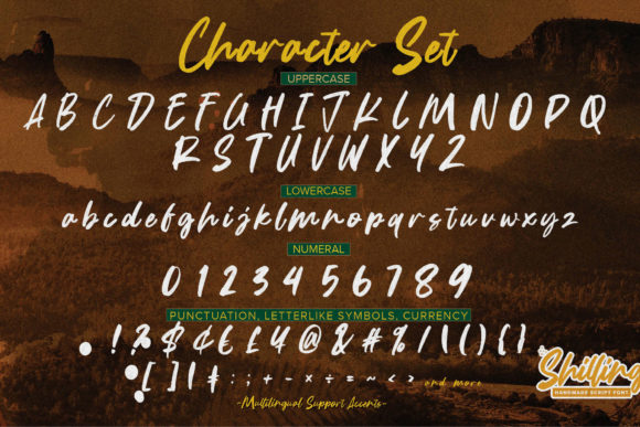 Shilling Font Poster 7