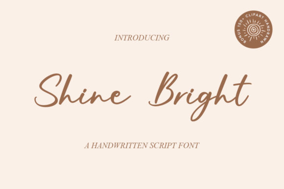 Shine Bright Font Poster 1