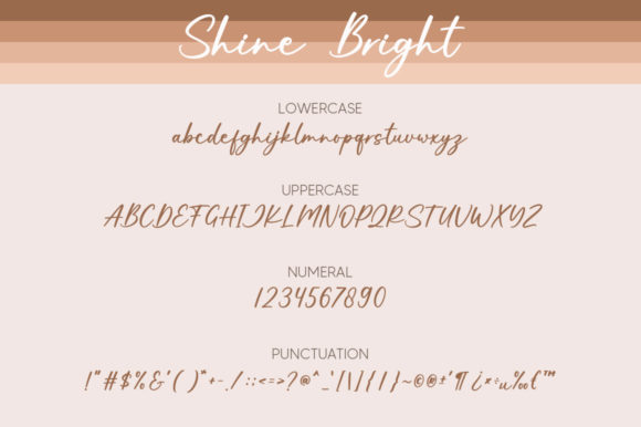 Shine Bright Font Poster 7