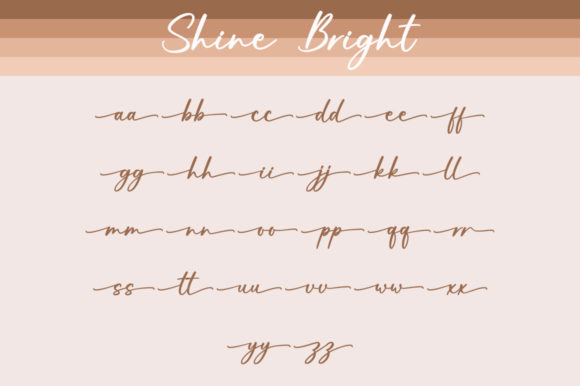 Shine Bright Font Poster 8