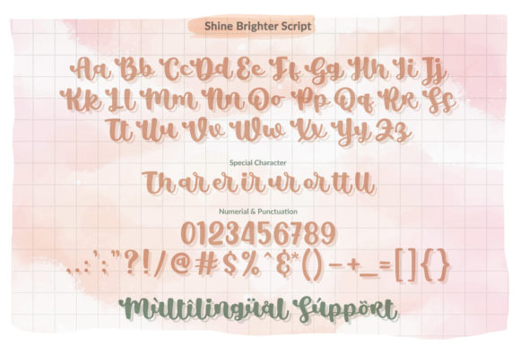 Shine Brighter Font Poster 2