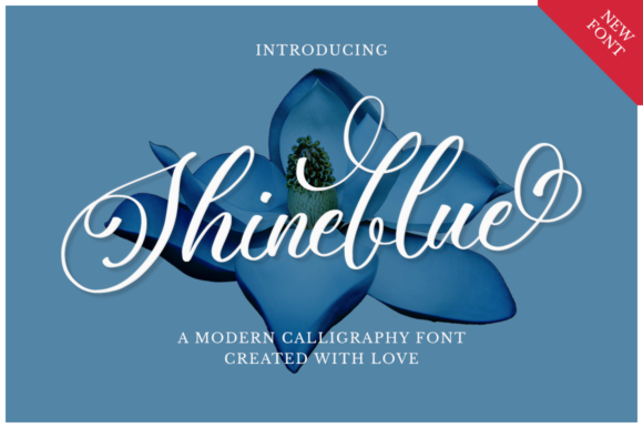 Shineblue Font Poster 1