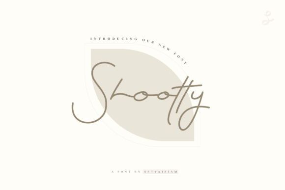 Shootty Font Poster 1
