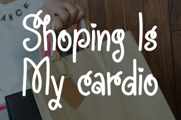 Shopaholic Font Poster 4