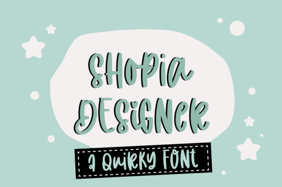 Shopia Designer Font Poster 1
