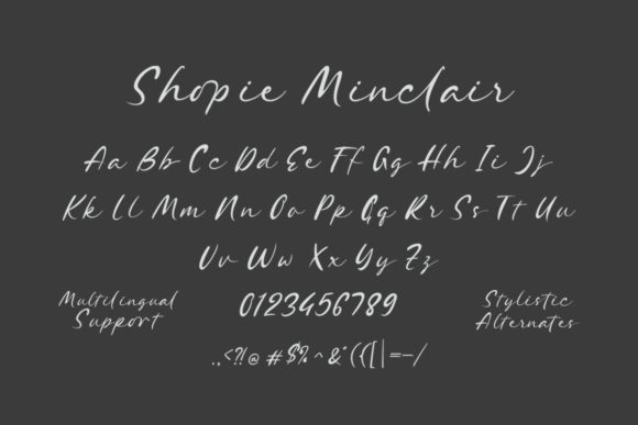 Shopie Minclair Font Poster 5