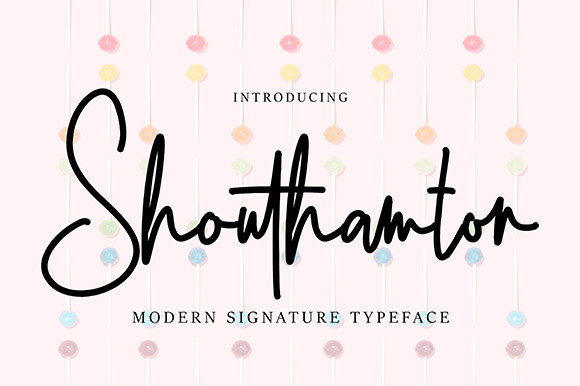 Shouthamton Font Poster 1