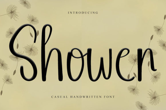 Shower Font Poster 1