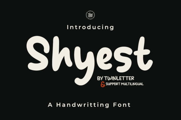 Shyest Font Poster 1