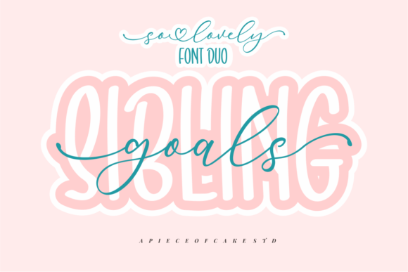 Sibling Goals Font Poster 1