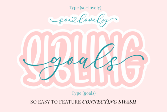 Sibling Goals Font Poster 2