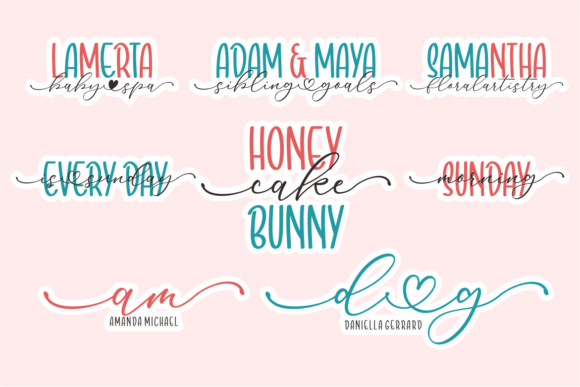 Sibling Goals Font Poster 6