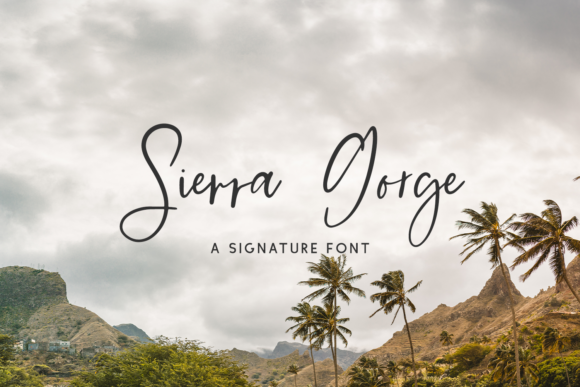 Sierra Gorge Script Font Poster 1