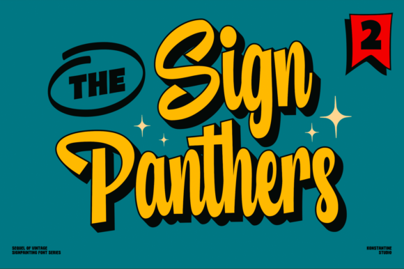 Sign Panthers 2 Font Poster 1