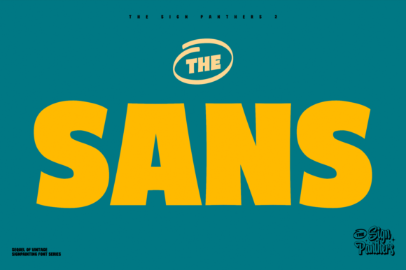 Sign Panthers 2 Font Poster 2