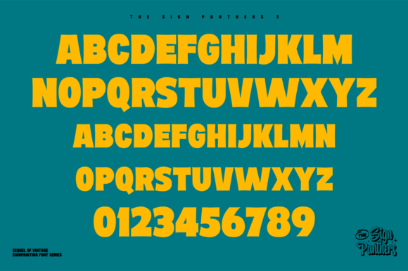 Sign Panthers 2 Font Poster 14
