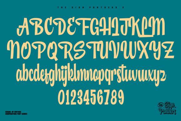 Sign Panthers 2 Font Poster 15
