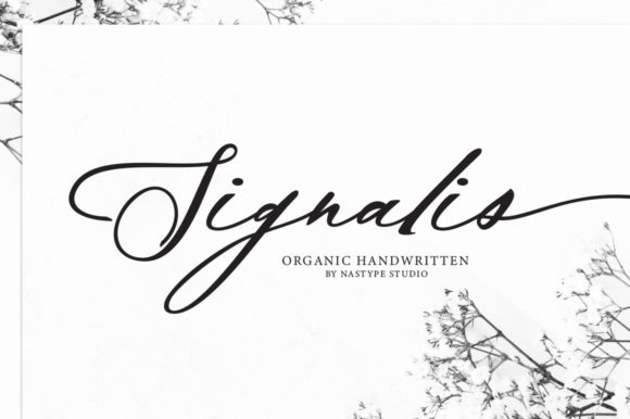 Signalis Script Font Poster 1