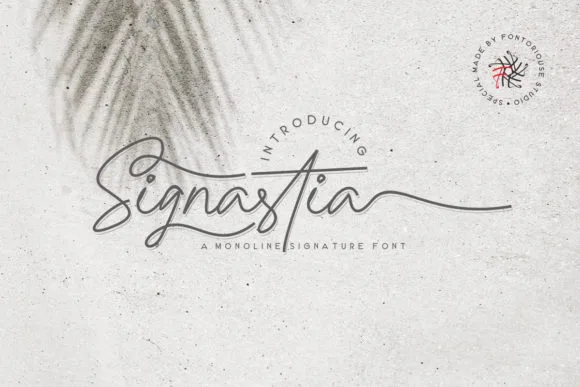 Signastia Font Signastia Font Poster 1