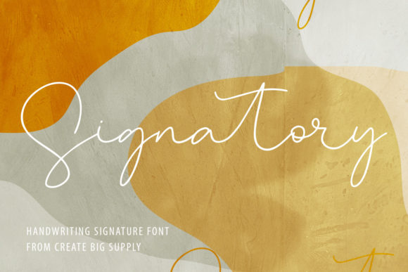 Signatory Font Poster 1